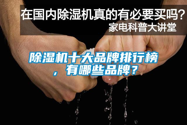 除濕機(jī)十大品牌排行榜，有哪些品牌？