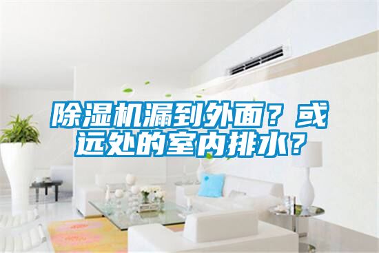 除濕機(jī)漏到外面？或遠(yuǎn)處的室內(nèi)排水？
