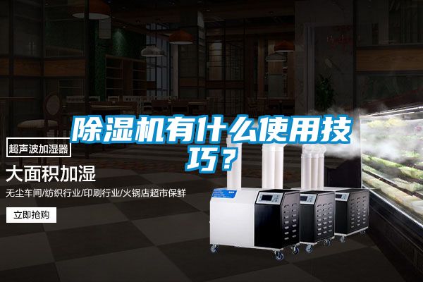 除濕機有什么使用技巧？