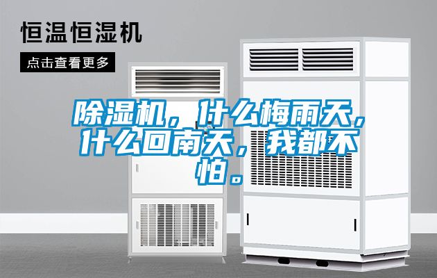 除濕機(jī)，什么梅雨天，什么回南天，我都不怕。