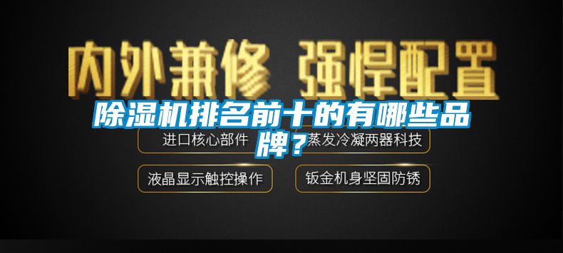 除濕機排名前十的有哪些品牌？