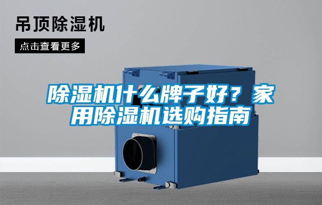 除濕機(jī)什么牌子好？家用除濕機(jī)選購指南