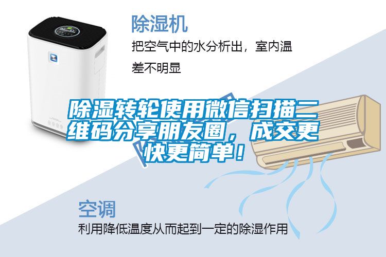 除濕轉(zhuǎn)輪使用微信掃描二維碼分享朋友圈，成交更快更簡單！